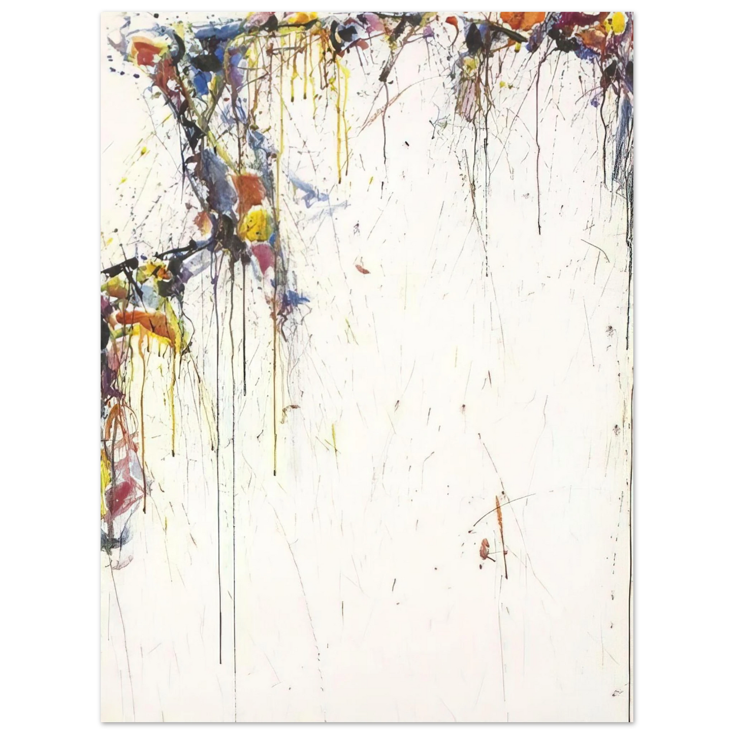 Sam Francis - Japan Line Series No. 1 Composition 75x100 cm / 30x40inches Fine Art Poster