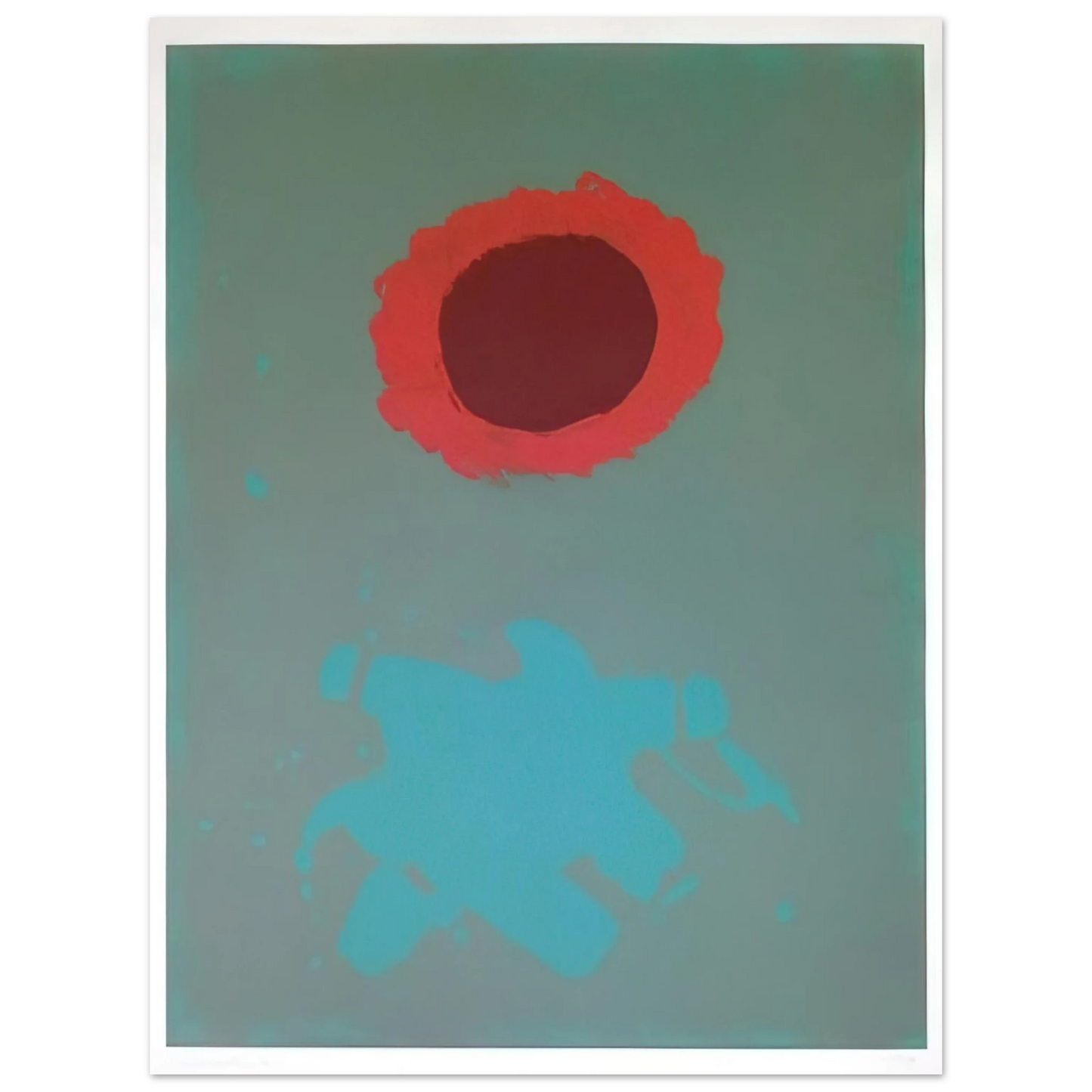 Adolph Gottlieb - Chrome Green - 1972 75x100 cm / 30x40inches Fine Art Poster