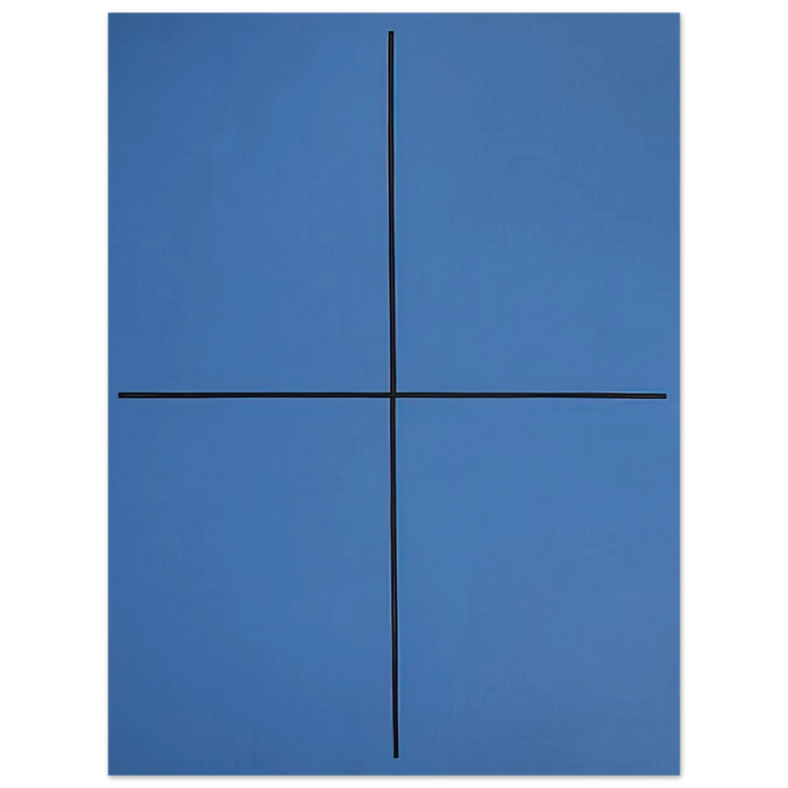 Leon Polk Smith - Event in Blue - 1994 75x100 cm / 30x40inches Fine Art Poster