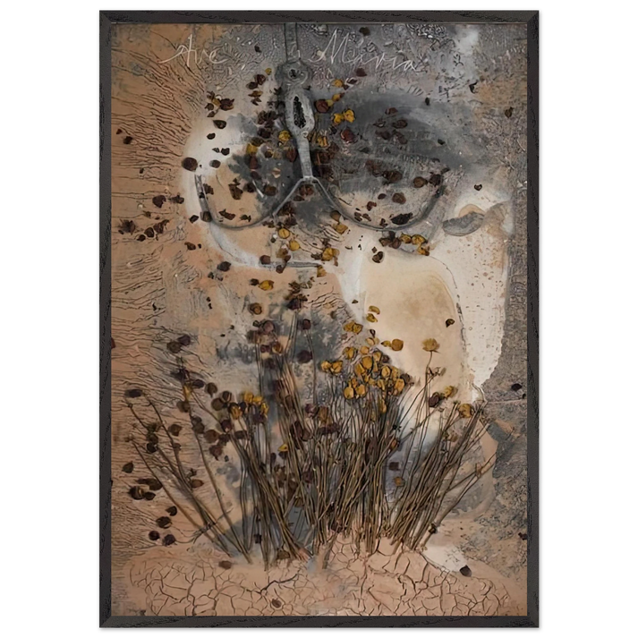 AVE MARIA 2007 - Anselm Kiefer 70x100 cm / 28x40 inches Framed Art Print – Black Wooden Frame