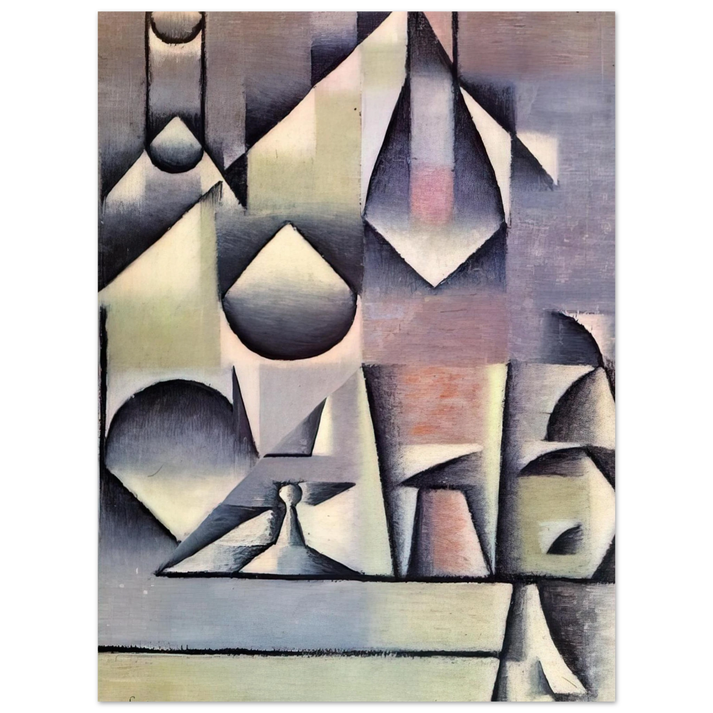 Juan Gris - BOTTLE AND PITCHER 75x100 cm / 30x40inches Fine Art Poster