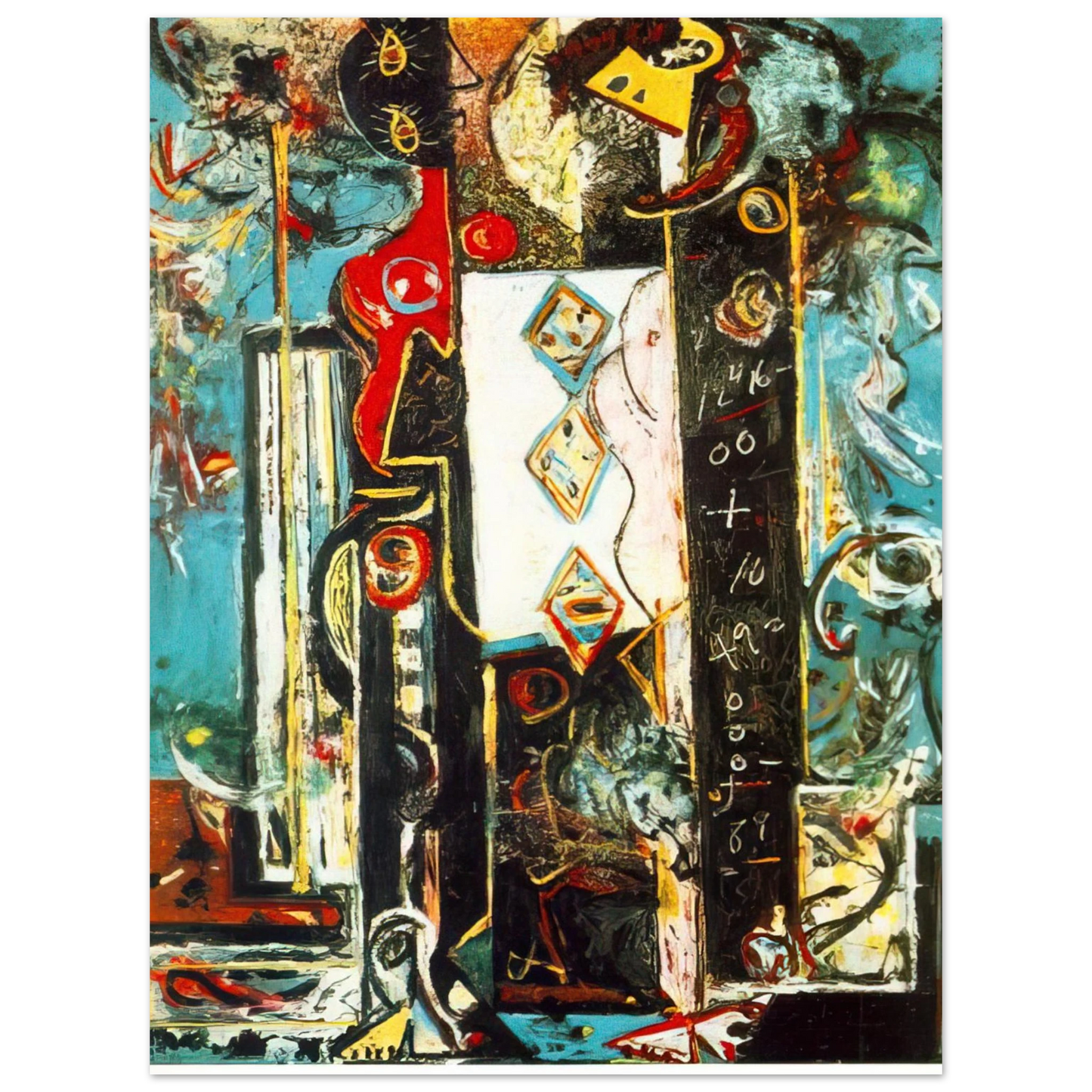 Jackson Pollock - MALE AND FEMALE 75x100 cm / 30x40inches Fine Art Poster