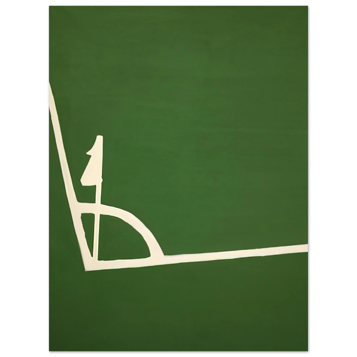 Raoul De Keyser - Kalklijnen hoek - 1971 75x100 cm / 30x40inches Fine Art Poster