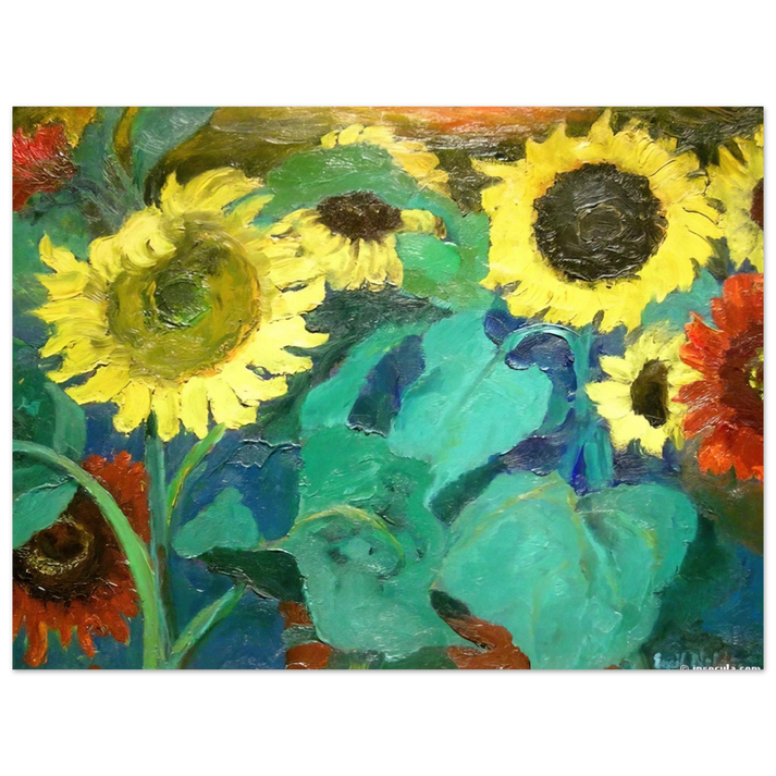 Emil Nolde - Sunflowers 75x100 cm / 30x40inches Fine Art Poster
