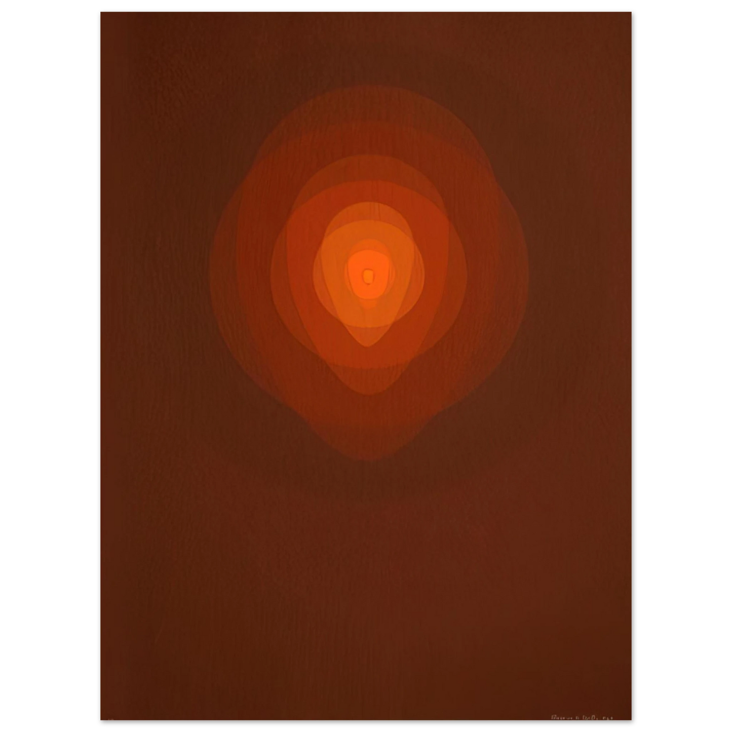 Clarence Holbrook Carter - Red Mandala - 1967 75x100 cm / 30x40inches Fine Art Poster