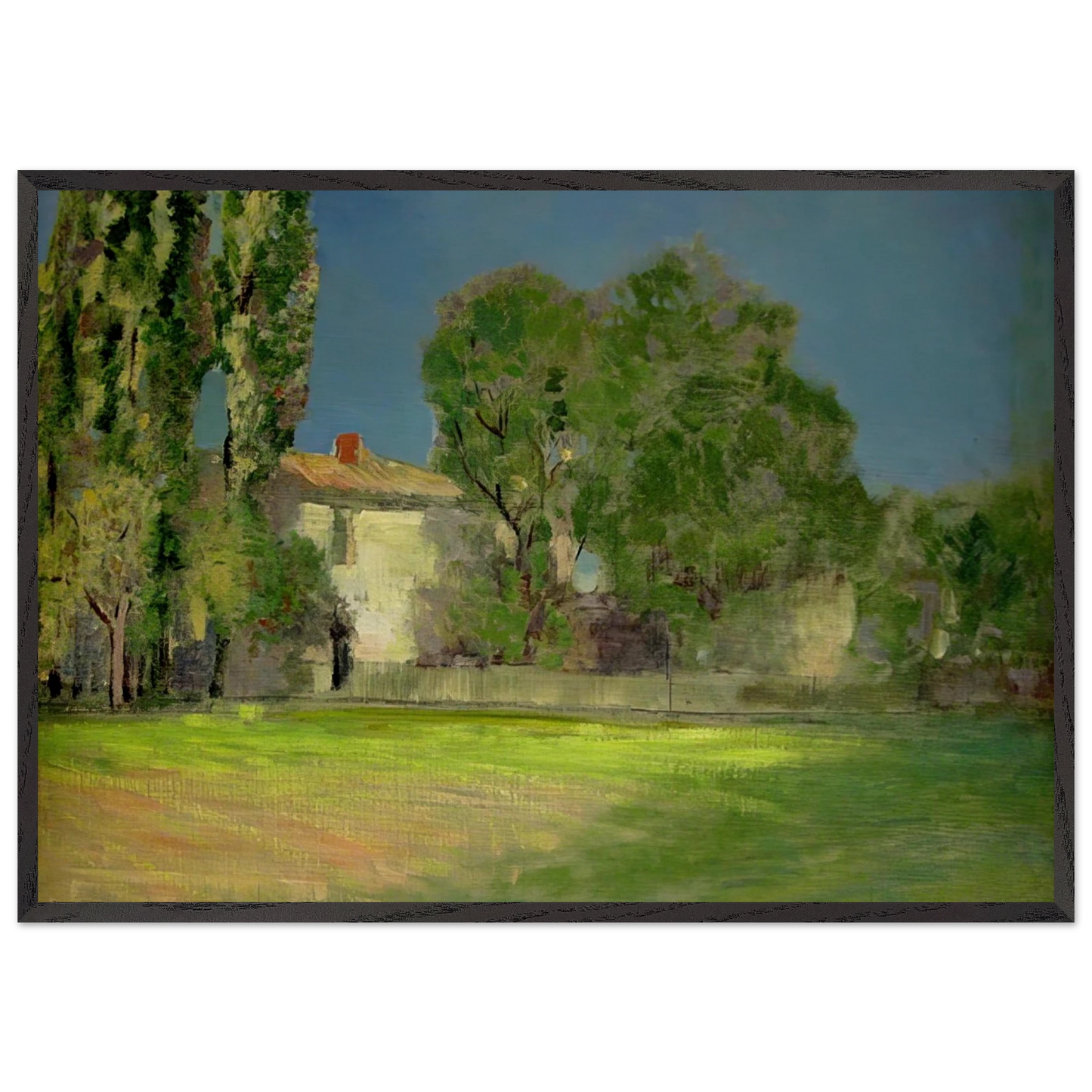 PEYRLEBADE 1888 - Odilon Redon 70x100 cm / 28x40 inches Framed Art Print – Black Wooden Frame