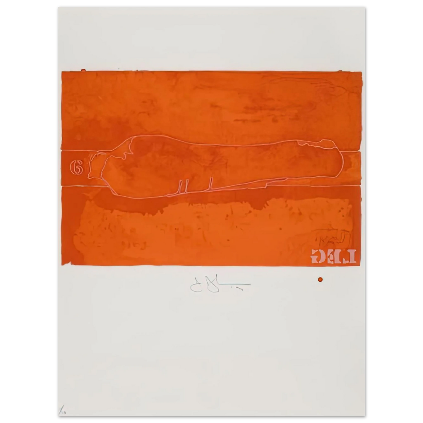 Jasper Johns - CASTS FROM UNTITLED LEG 1974 75x100 cm / 30x40inches Fine Art Poster