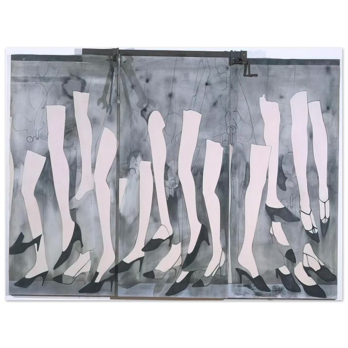Jim Dine - WALKING DREAM WITH A FOUR FOOT CLAMP 1965 75x100 cm / 30x40inches Fine Art Poster