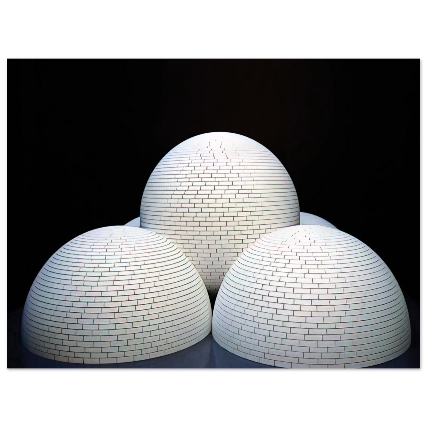 Sol LeWitt - Model for Brick Structure four domes and a sphere 75x100 cm / 30x40inches Fine Art Poster