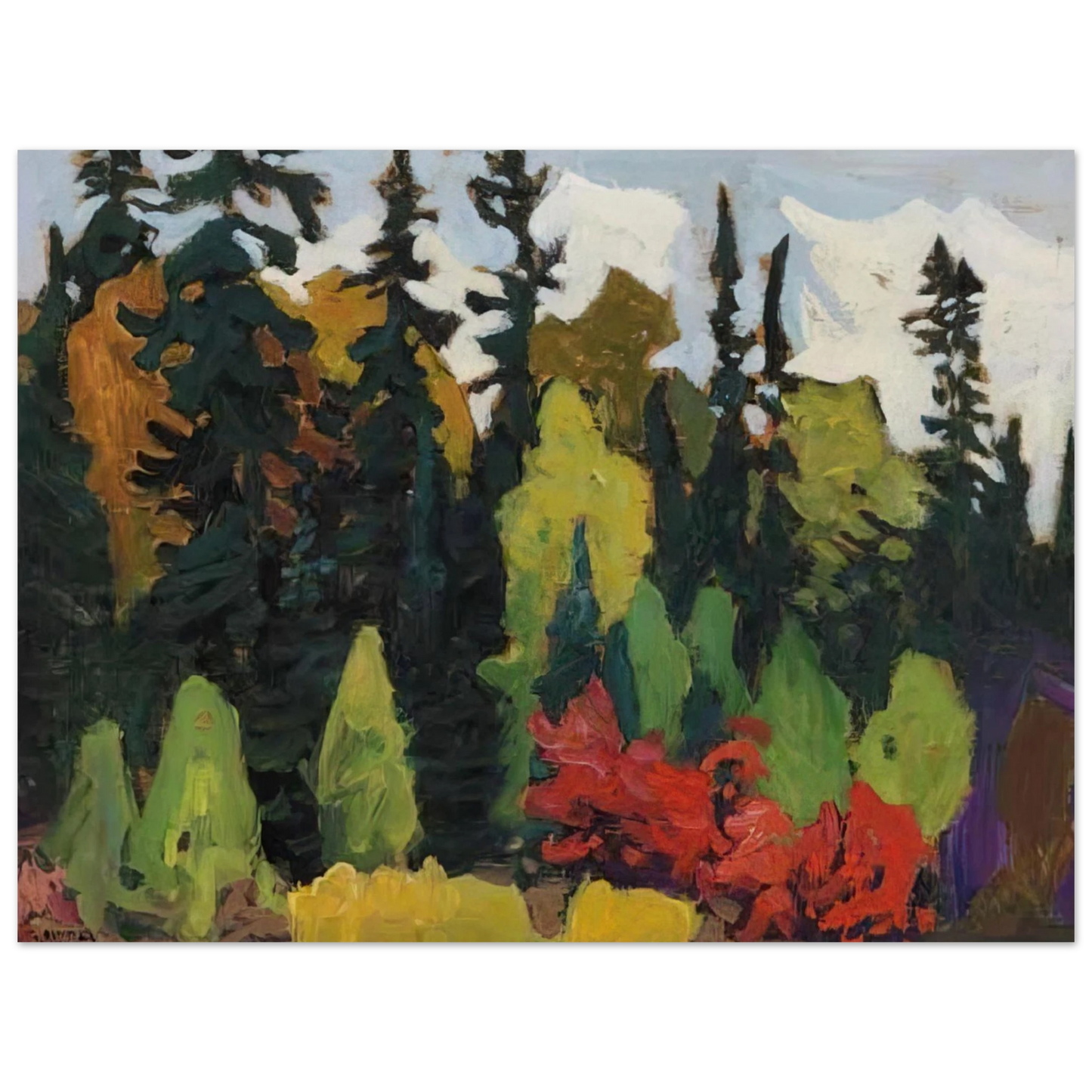 Lawren Harris - Woods, Algoma - 1918 75x100 cm / 30x40inches Fine Art Poster
