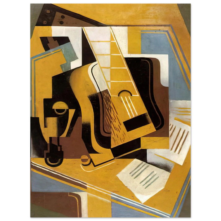 Juan Gris - PHOTOGRAPH OF THE GUITAR 1918 75x100 cm / 30x40inches Fine Art Poster
