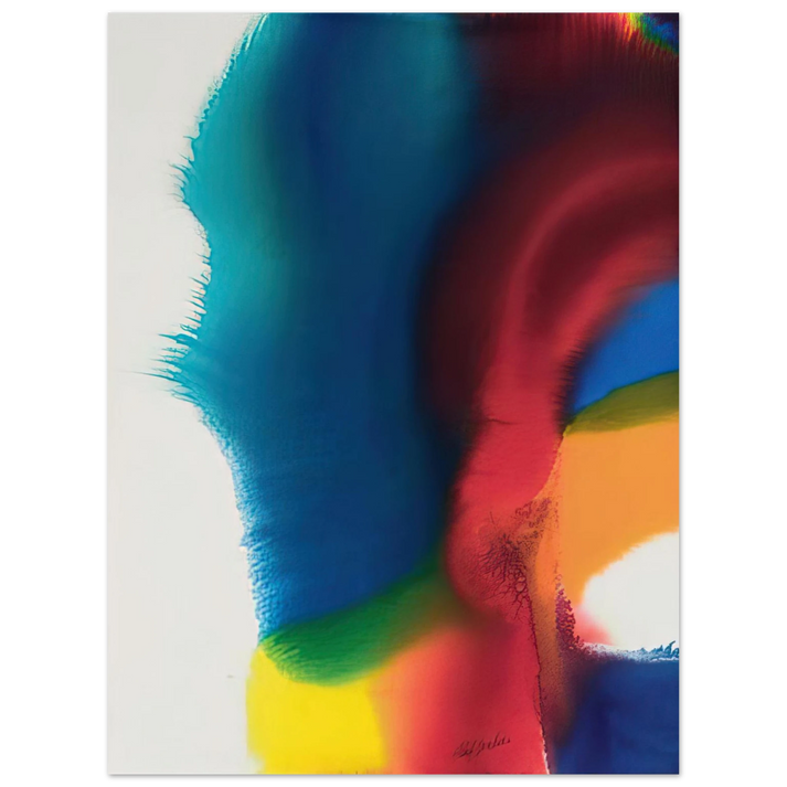 Paul Jenkins - Rainbow Bleed - Color Field Painting, Lyrical Abstraction 75x100 cm / 30x40inches Fine Art Poster