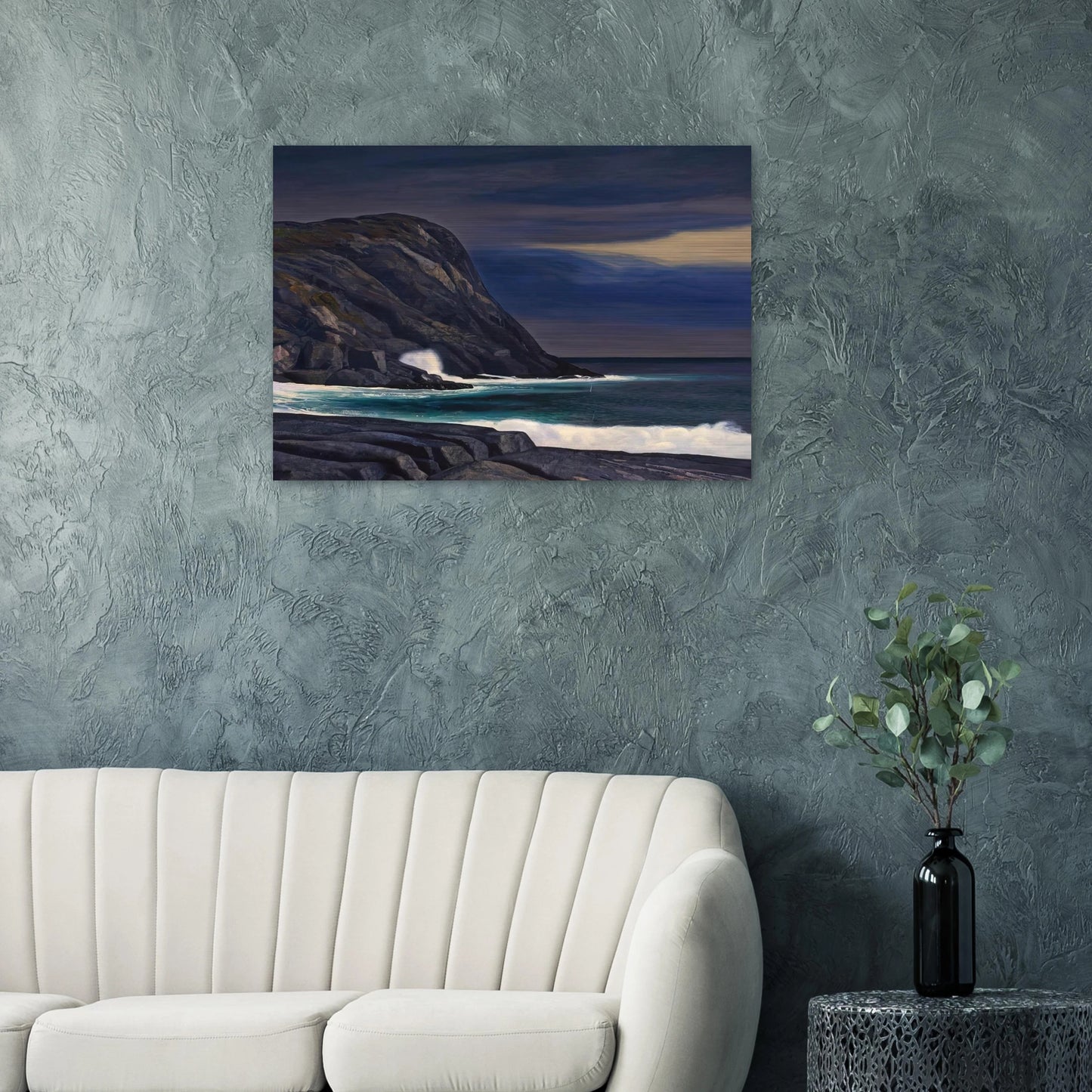 Brewing Storm, Monhegan - Rockwell Kent Brushed Aluminum Print - 70x100 cm / 28x40 inches | Rockwell Kent Aluminum Print | Rockwell Kent Prints