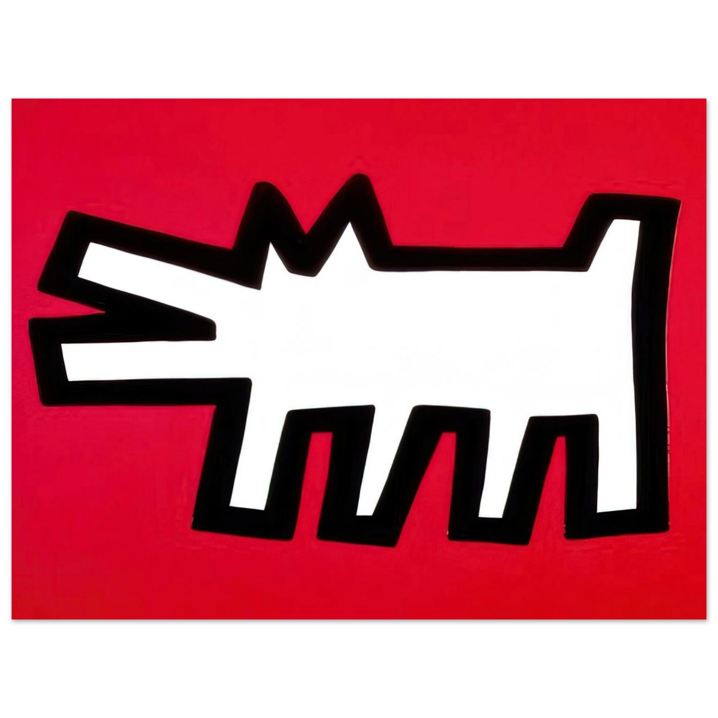 Keith Haring - BARKING DOG 1990 75x100 cm / 30x40inches Fine Art Poster | Keith Haring Art For Sale