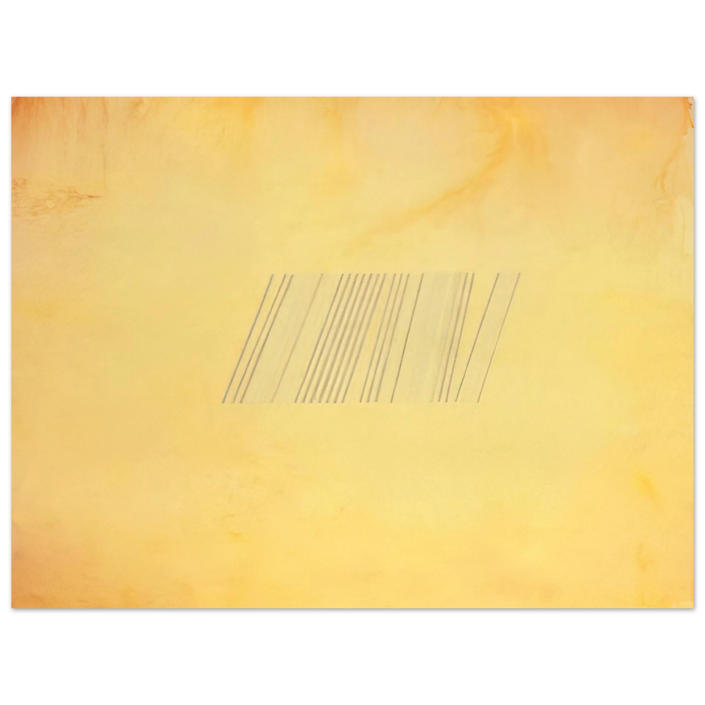 Ronnie Landfield - Blue Line Painting - 1969 75x100 cm / 30x40inches Fine Art Poster