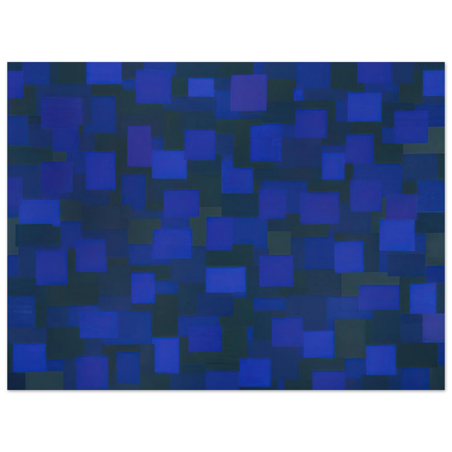 Ad Reinhardt - Number 88 Blue - 1950 75x100 cm / 30x40inches Fine Art Poster