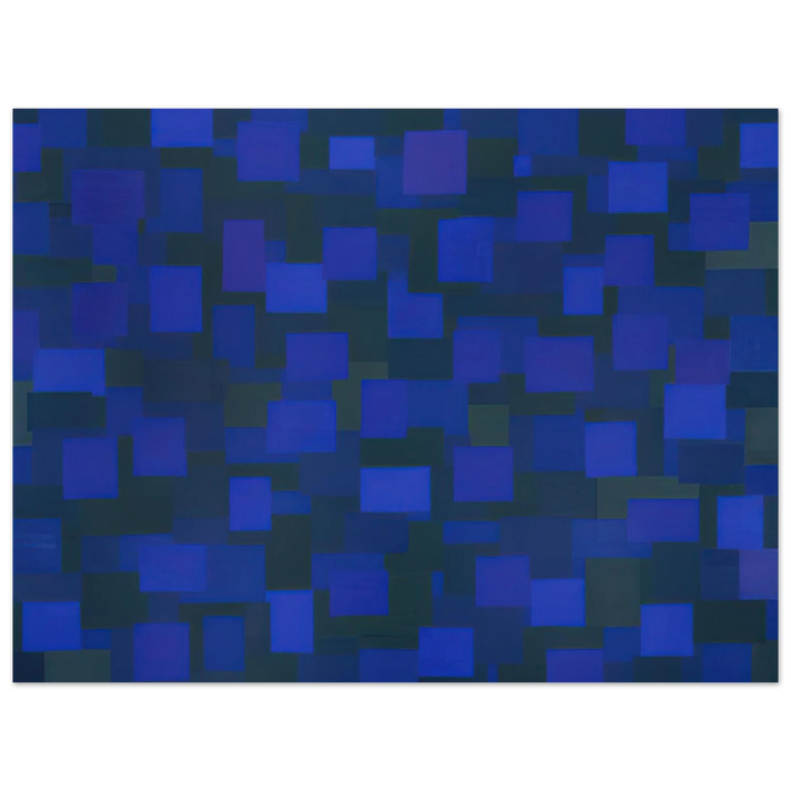 Ad Reinhardt - Number 88 Blue - 1950 75x100 cm / 30x40inches Fine Art Poster