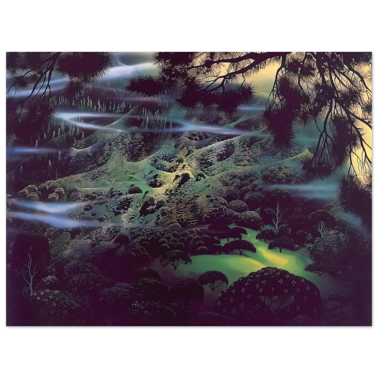 Eyvind Earle - Symphonic Fantasy 75x100 cm / 30x40inches Fine Art Poster