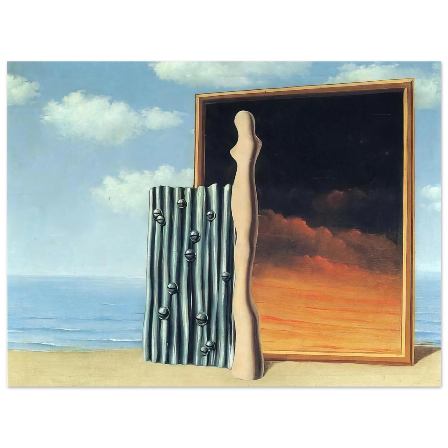 Rene Magritte - COMPOSITION ON A SEASHORE 1935 75x100 cm / 30x40inches Fine Art Poster
