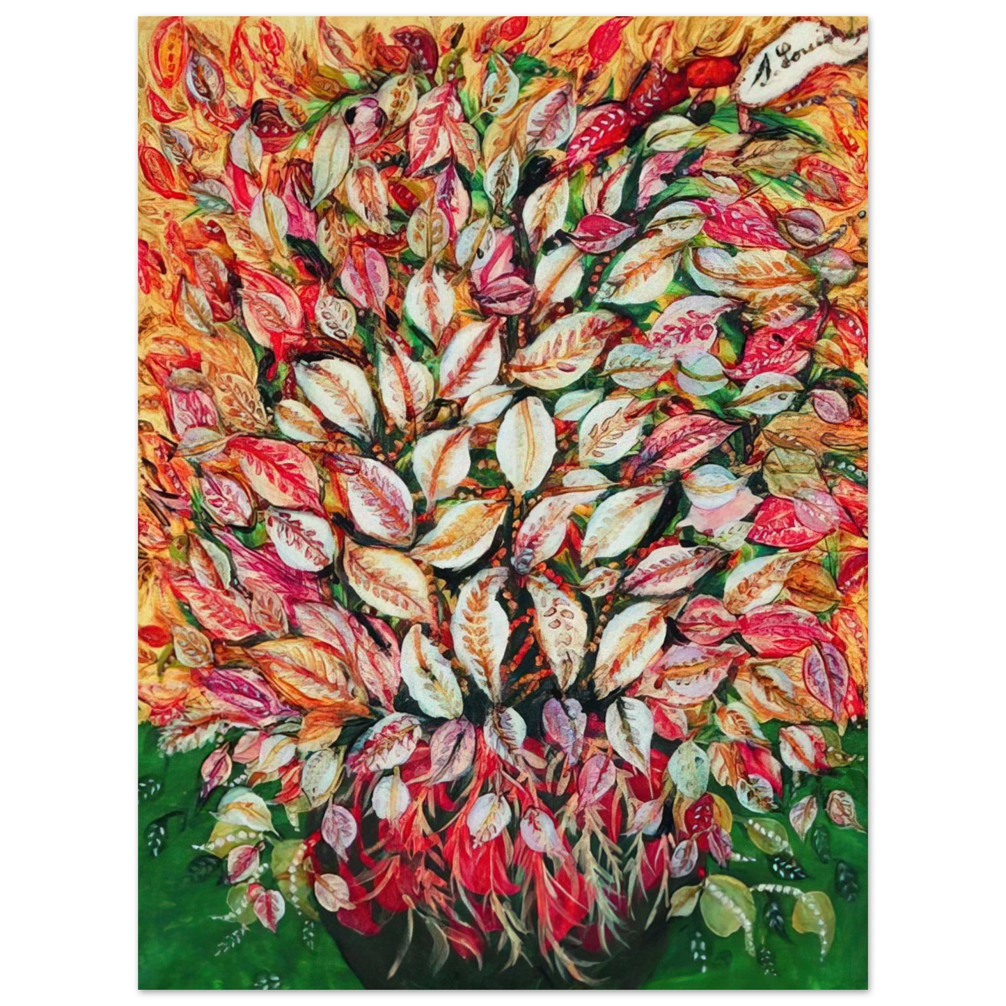 Seraphine Louis - Feuilles - 1928 75x100 cm / 30x40inches Fine Art Poster