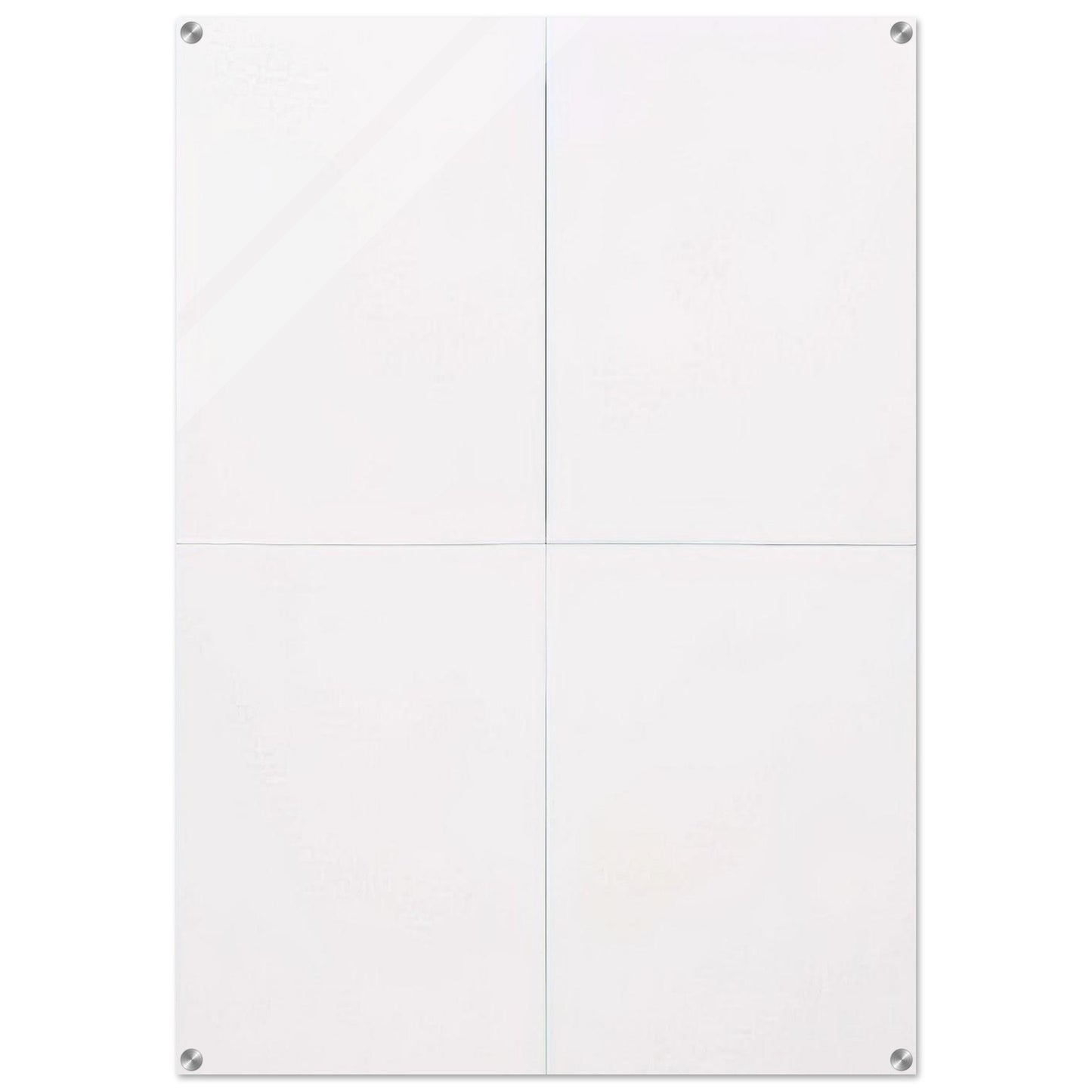 WHITE PAINTING FOUR PANEL 1951 - Robert Rauschenberg Acrylic Print - 70x100 cm / 28x40″ inches | Robert Rauschenberg Wall Art | Robert Rauschenberg Prints