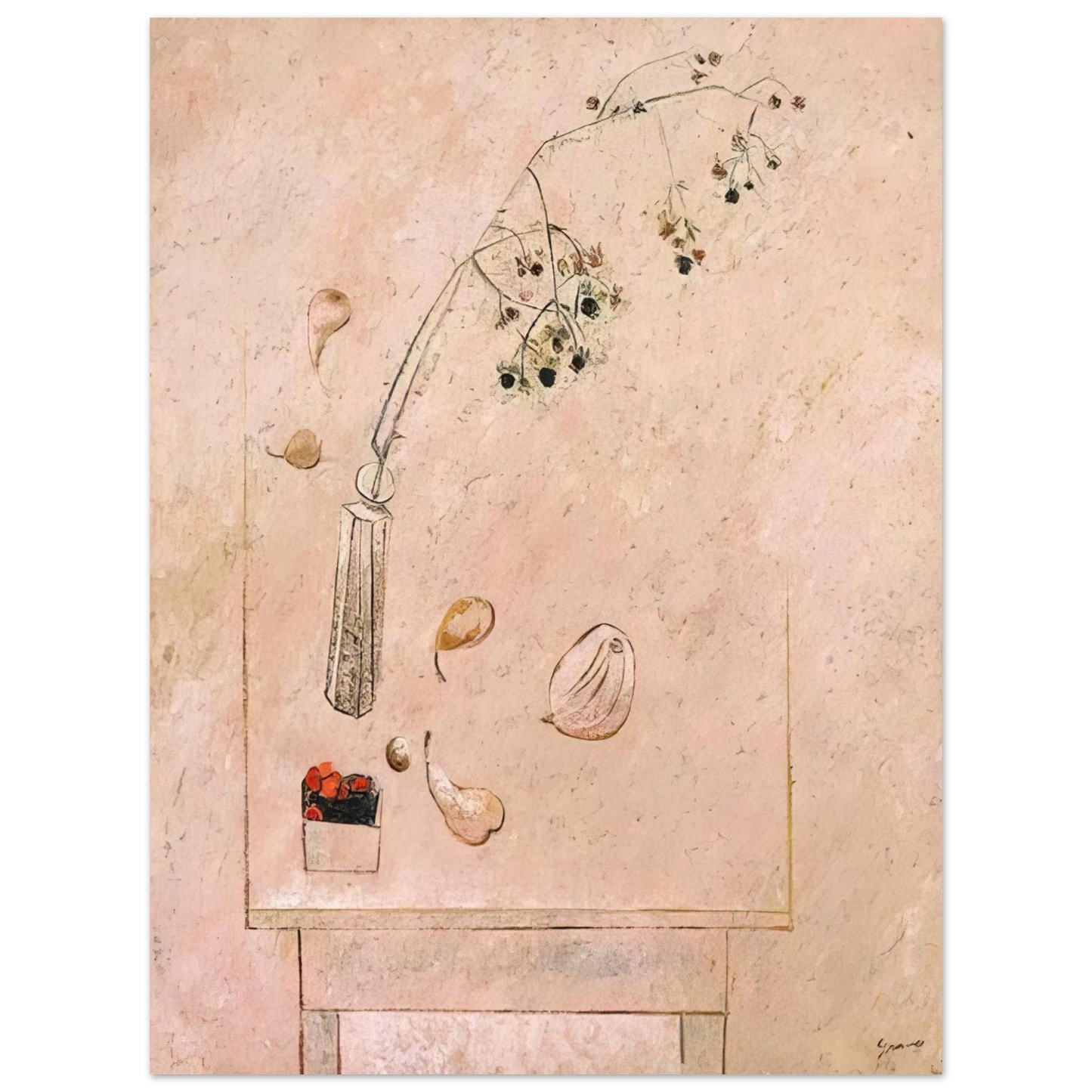 Morris Graves - August Still Life - 1952 75x100 cm / 30x40inches Fine Art Poster