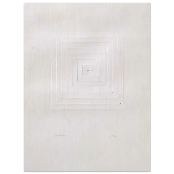 Enrico Castellani - Similmente - Spatialism 75x100 cm / 30x40inches Fine Art Poster