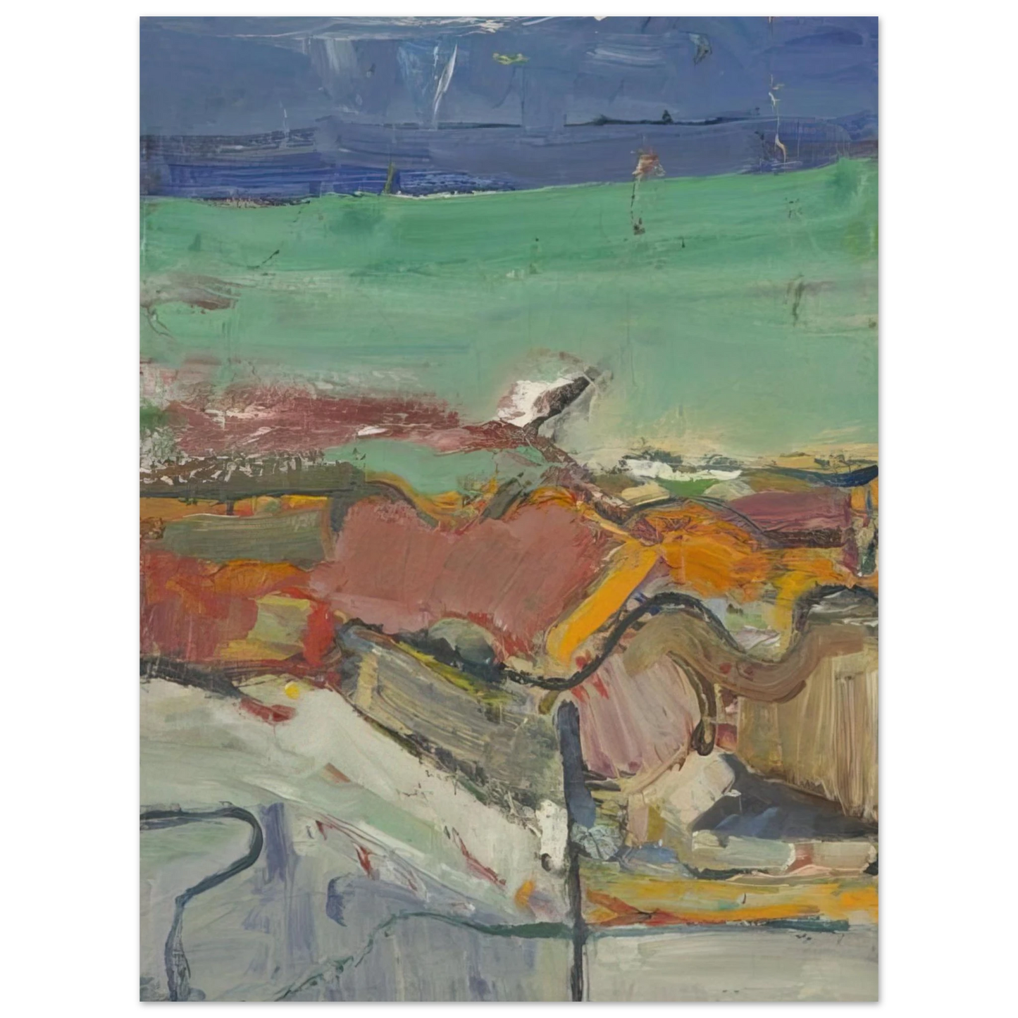 Richard Diebenkorn - Berkeley 75x100 cm / 30x40inches Fine Art Poster