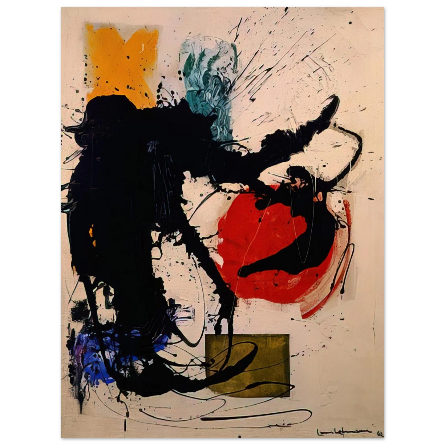 Hans Hofmann - Rope-Swinger 75x100 cm / 30x40inches Fine Art Poster