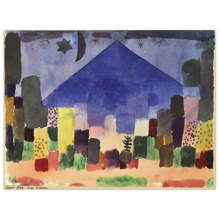 Paul Klee - MOUNT NIESEN 1915 75x100 cm / 30x40inches Fine Art Poster