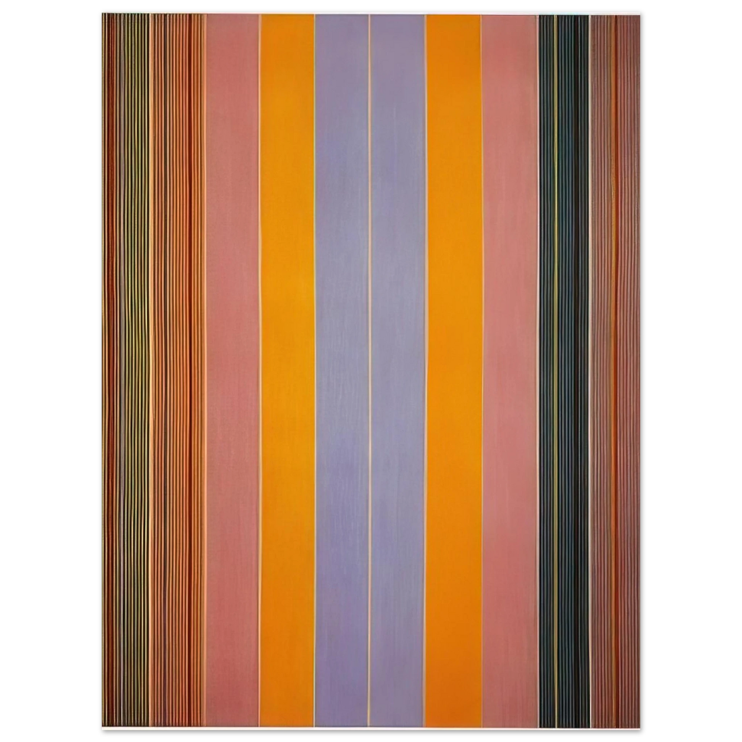 Gene Davis - Blue Broad Jump - 1960 75x100 cm / 30x40inches Fine Art Poster