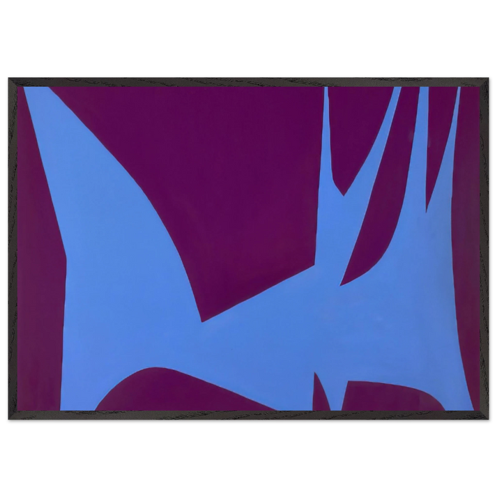 Magical Space Forms - 1951 - Lorser Feitelson 70x100 cm / 28x40 inches Framed Art Print – Black Wooden Frame