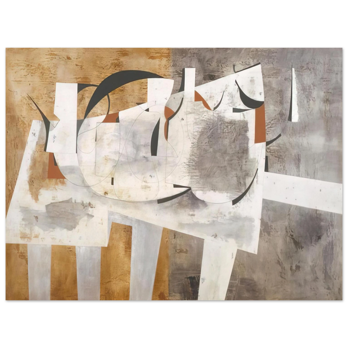 Ben Nicholson - August 1956 Val d'Orcia - 1956 75x100 cm / 30x40inches Fine Art Poster