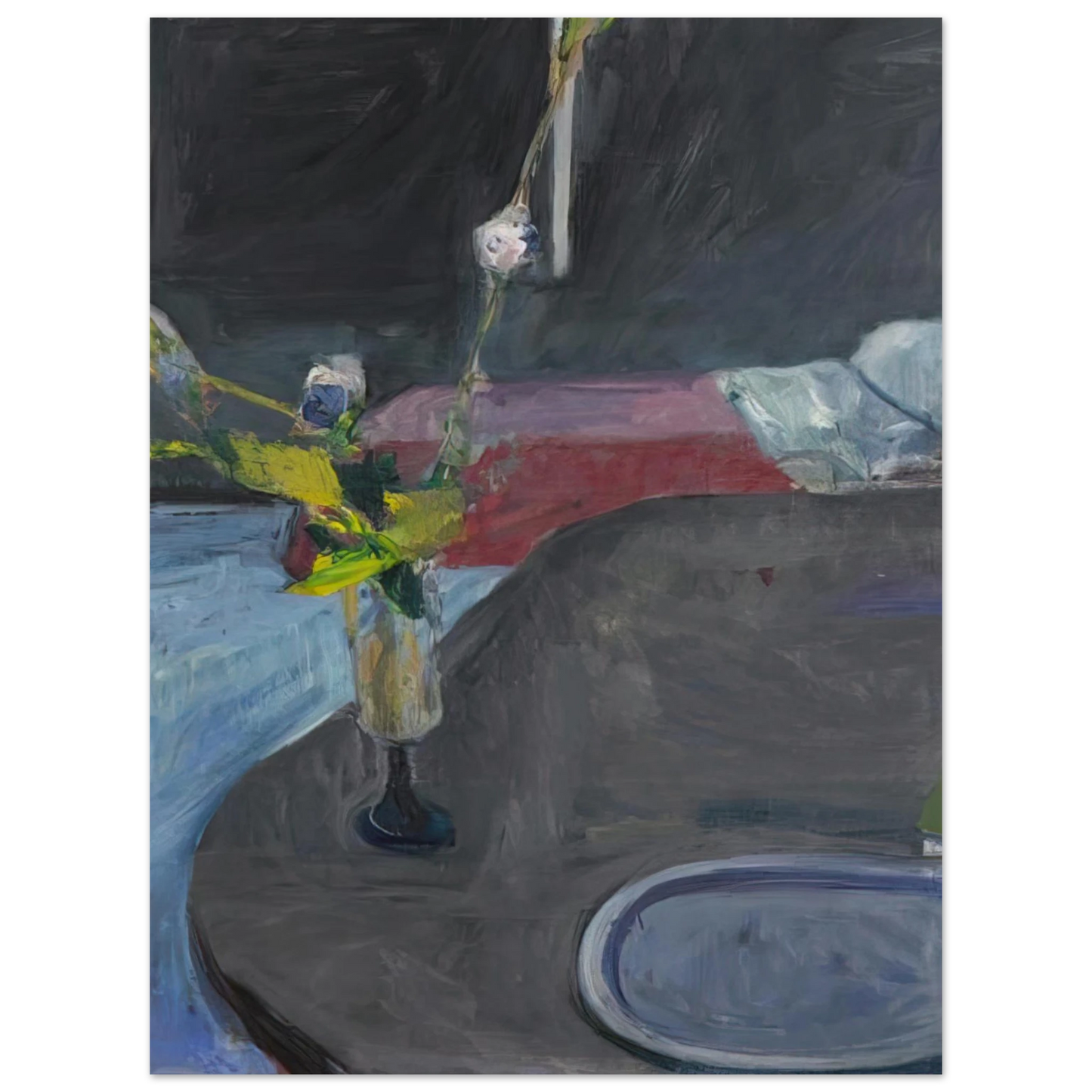 Richard Diebenkorn - Interior with Flowers 75x100 cm / 30x40inches Fine Art Poster