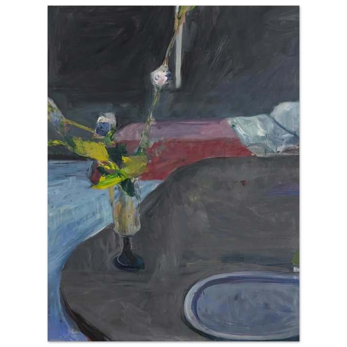 Richard Diebenkorn - Interior with Flowers 75x100 cm / 30x40inches Fine Art Poster