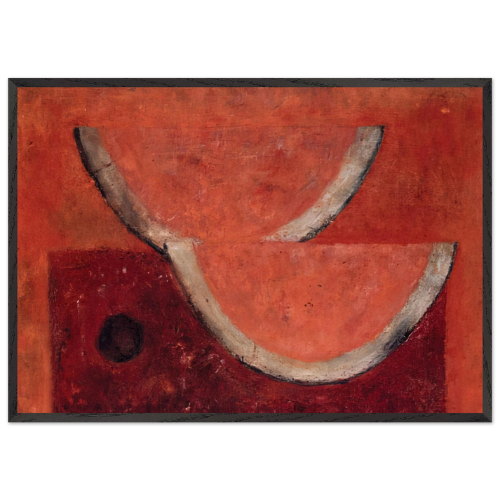 WATERMELONS 1977 - Rufino Tamayo 70x100 cm / 28x40 inches Framed Art Print – Black Wooden Frame