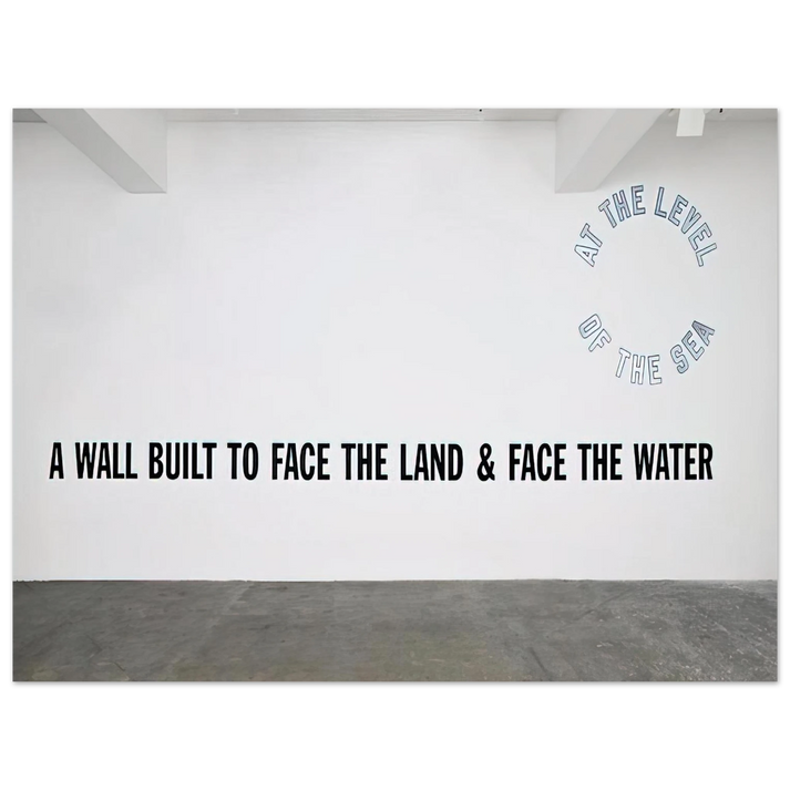 Lawrence Weiner - A Wall Built... - 2008 75x100 cm / 30x40inches Fine Art Poster
