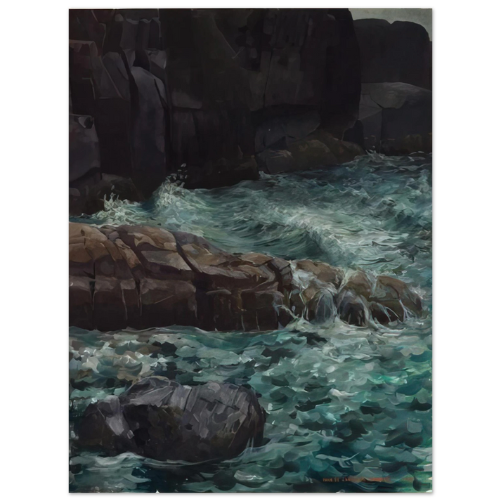 Ivan Albright - MAINE COAST 75x100 cm / 30x40inches Fine Art Poster
