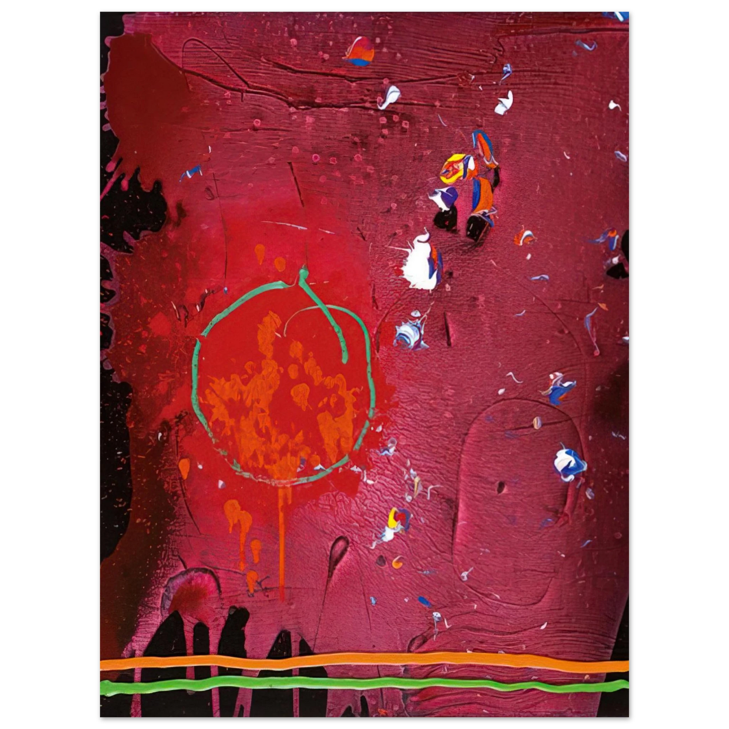 John Hoyland - One Life - 5.11.07 - 2007 75x100 cm / 30x40inches Fine Art Poster