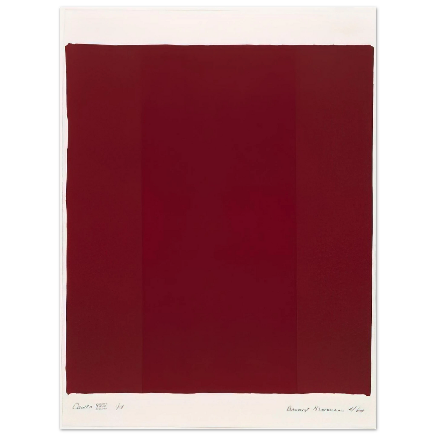 Barnett Newman - Canto XVII 75x100 cm / 30x40inches Fine Art Poster