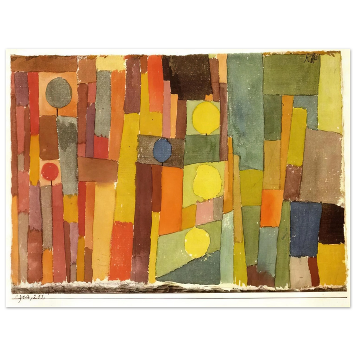 Paul Klee - IN THE STYLE OF KAIROUAN 1914 75x100 cm / 30x40inches Fine Art Poster