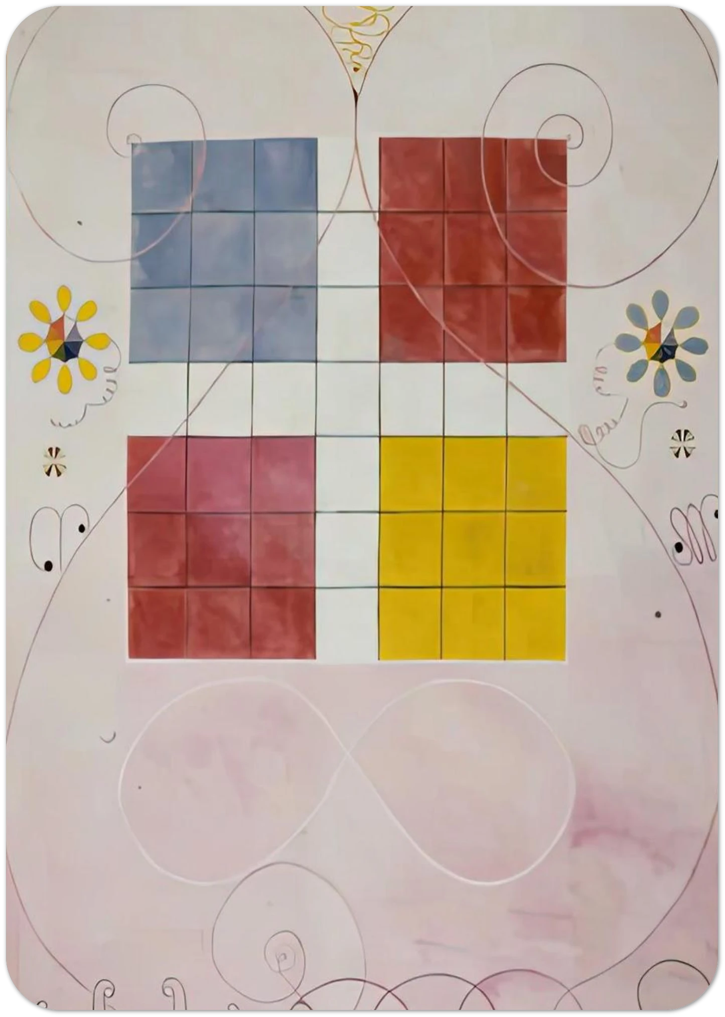 DE TIO ST RSTA N 10 ALDERDOMEN 1907 By Hilma af Klint Pack of 10 Post Cards | Hilma af Klint Post Cards | A6 (10.5 x 14.8 cm) - 4.1 x 5.8 inches