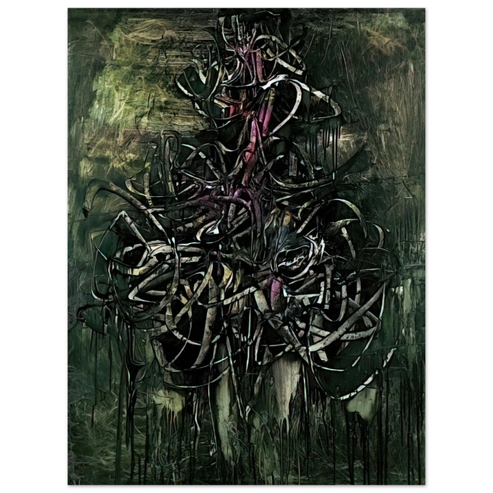 Simon Hantai - Peinture - 1957 75x100 cm / 30x40inches Fine Art Poster