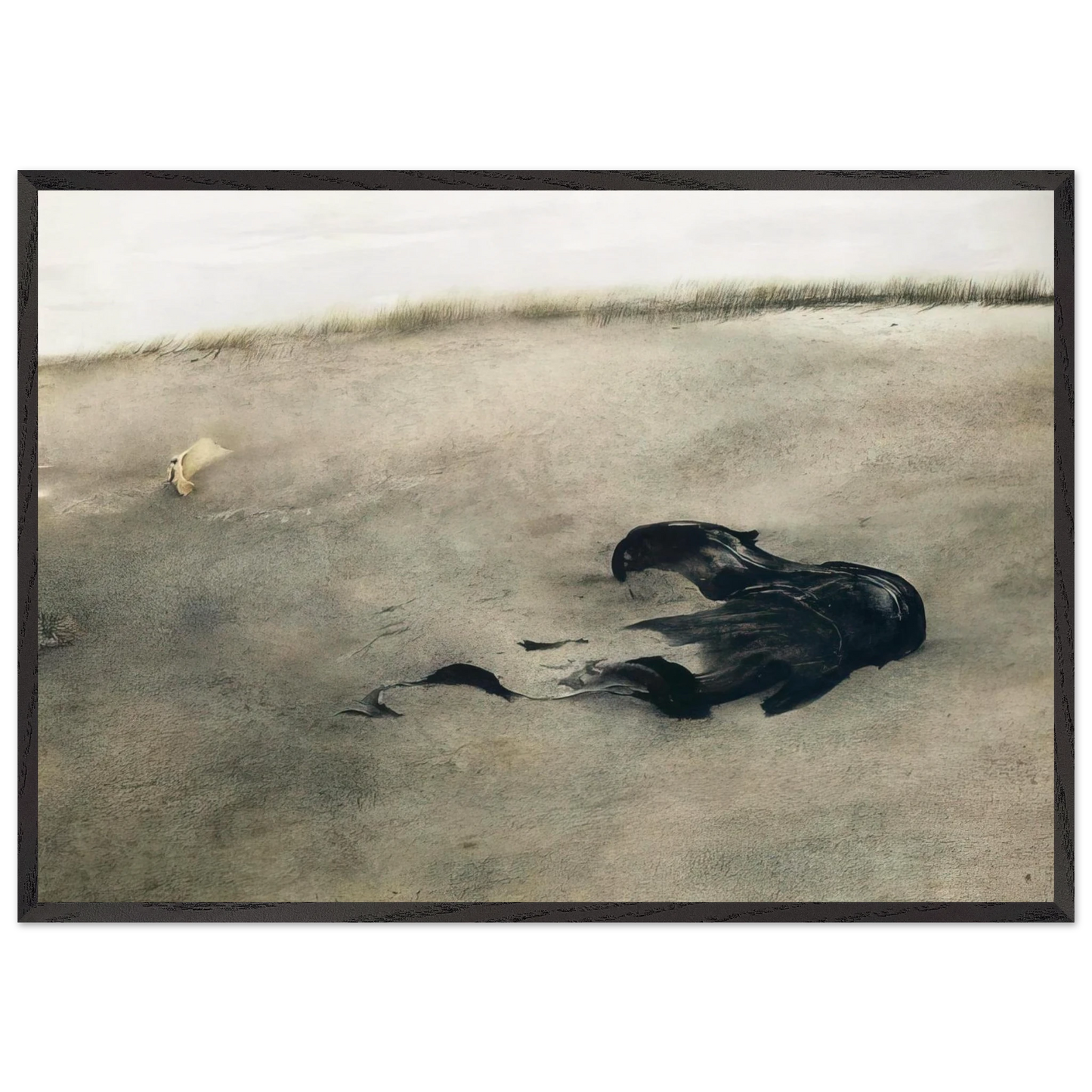 NOT DETECTED 37 - Andrew Wyeth 70x100 cm / 28x40 inches Framed Art Print – Black Wooden Frame
