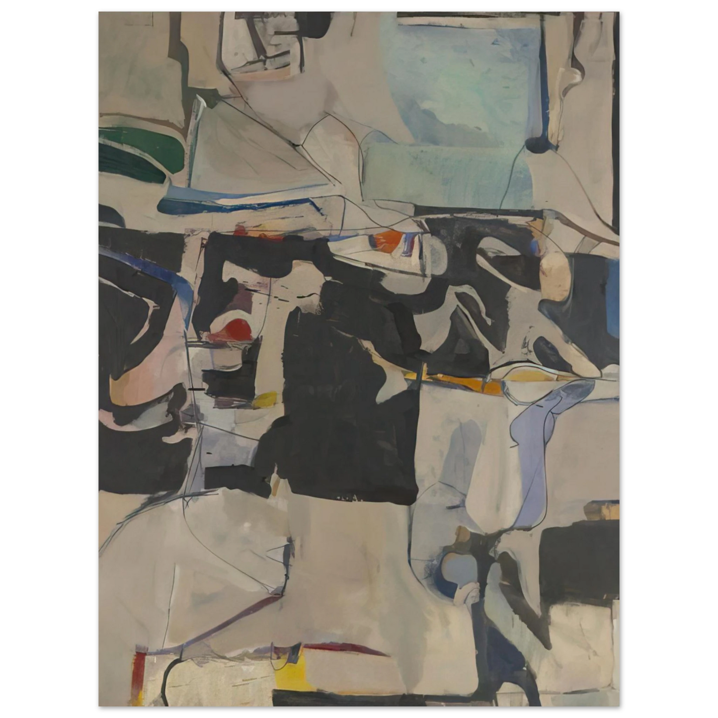 Richard Diebenkorn - Urbana #6 75x100 cm / 30x40inches Fine Art Poster