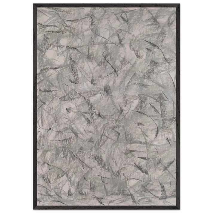 UNTITLED 1980 N2 - Gotthard Graubner 70x100 cm / 28x40 inches Framed Art Print – Black Wooden Frame