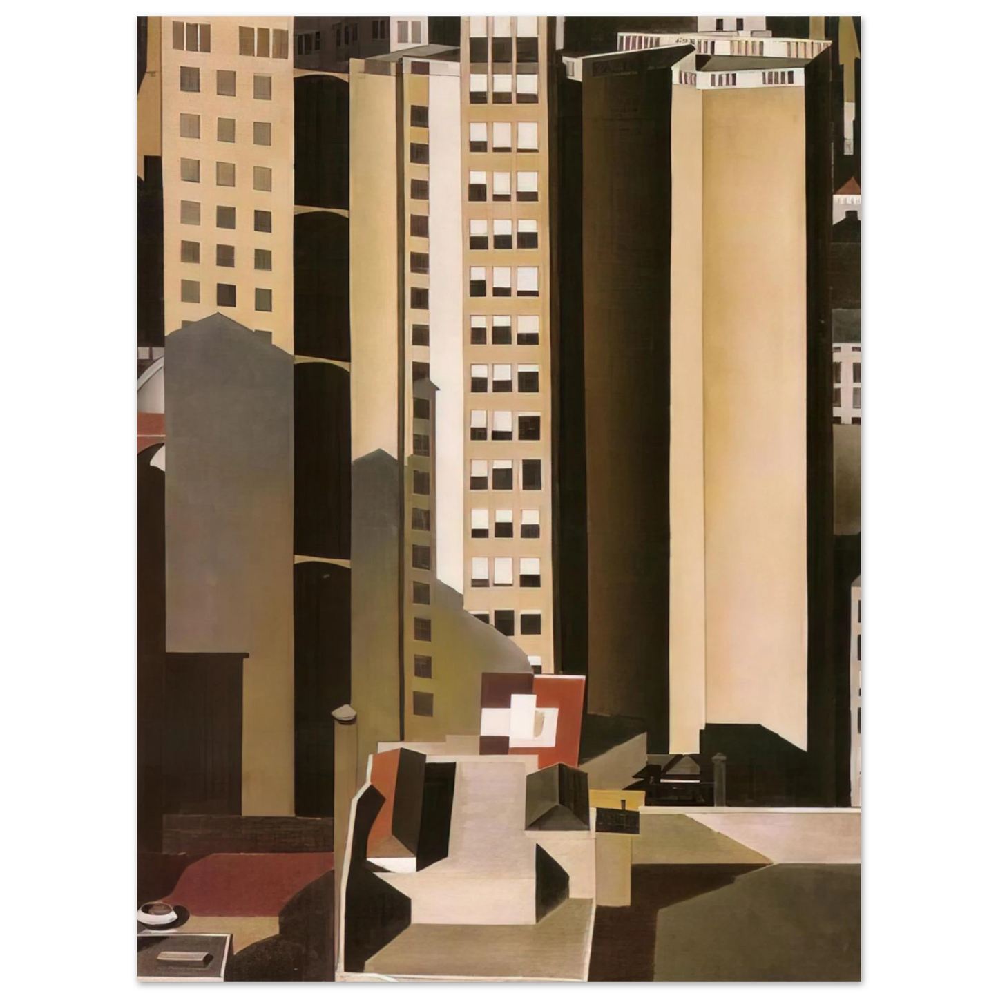 Charles Sheeler - Skyscrapers - 1922 75x100 cm / 30x40inches Fine Art Poster