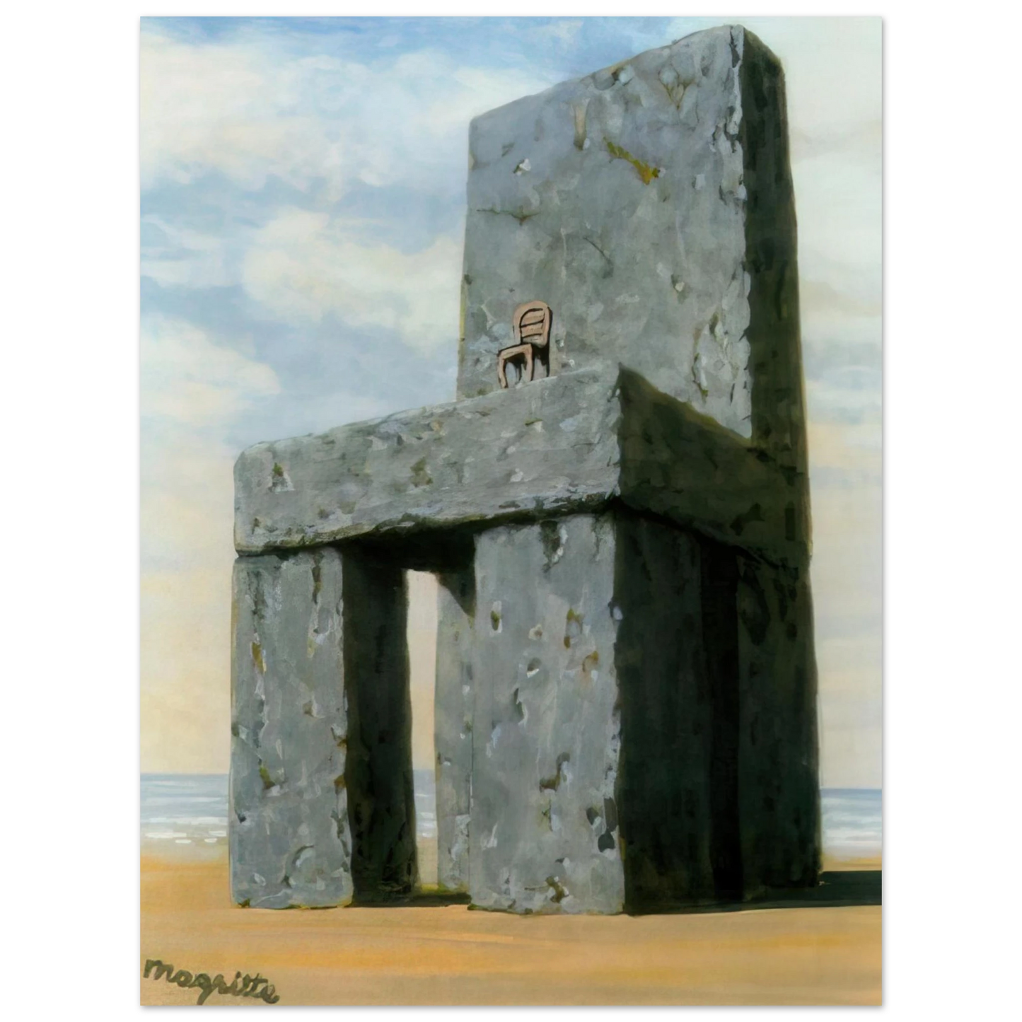 Rene Magritte - THE LEGEND OF THE CENTURIES 1950 75x100 cm / 30x40inches Fine Art Poster