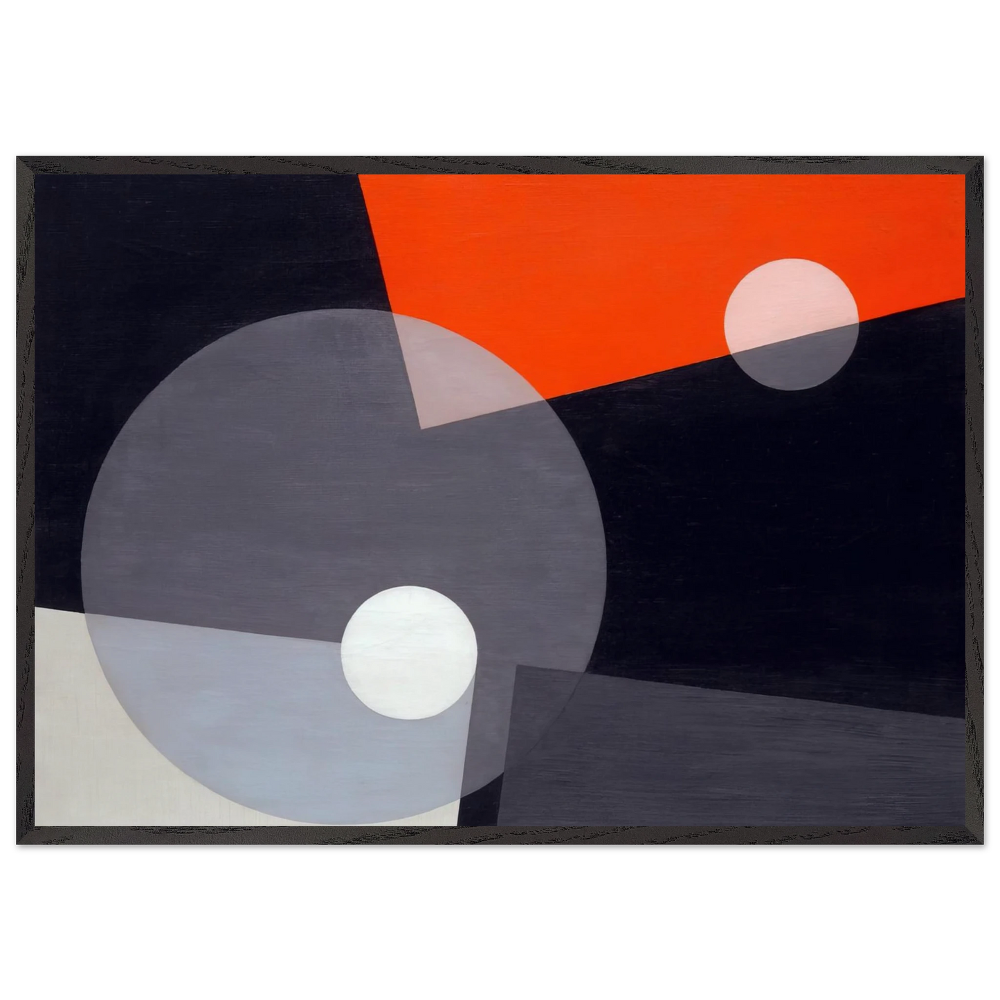 Am 7 26 - Laszlo Moholy-Nagy 70x100 cm / 28x40 inches Framed Art Print – Black Wooden Frame