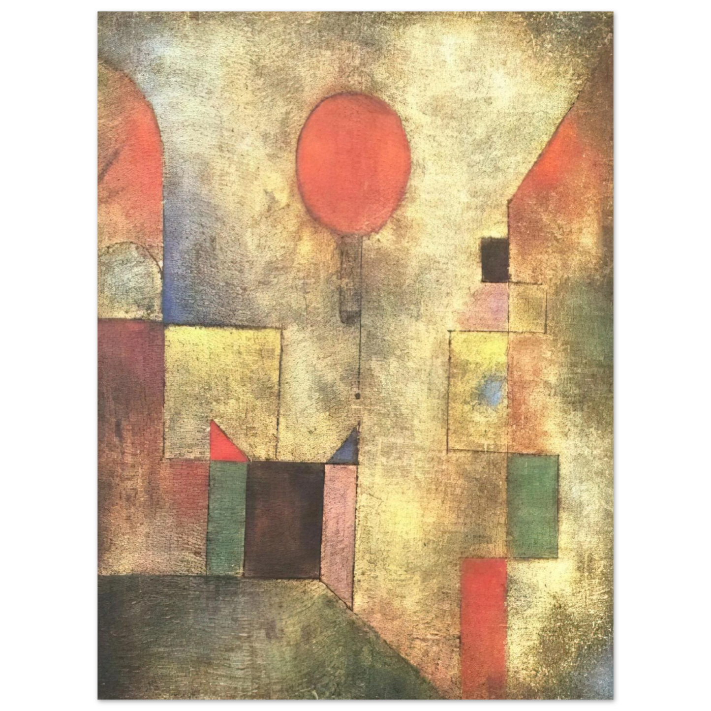 Paul Klee - RED BALLOON 1922 75x100 cm / 30x40inches Fine Art Poster